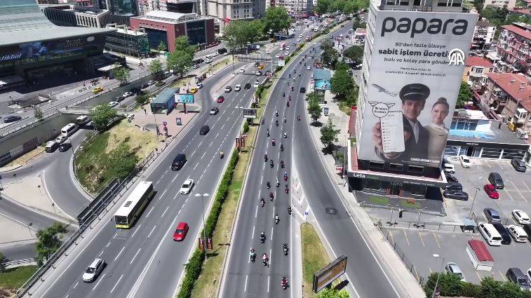 Motosikletlilerden İsrail Başkonsolosluğu önünde ‘soykırım’ protestosu 8